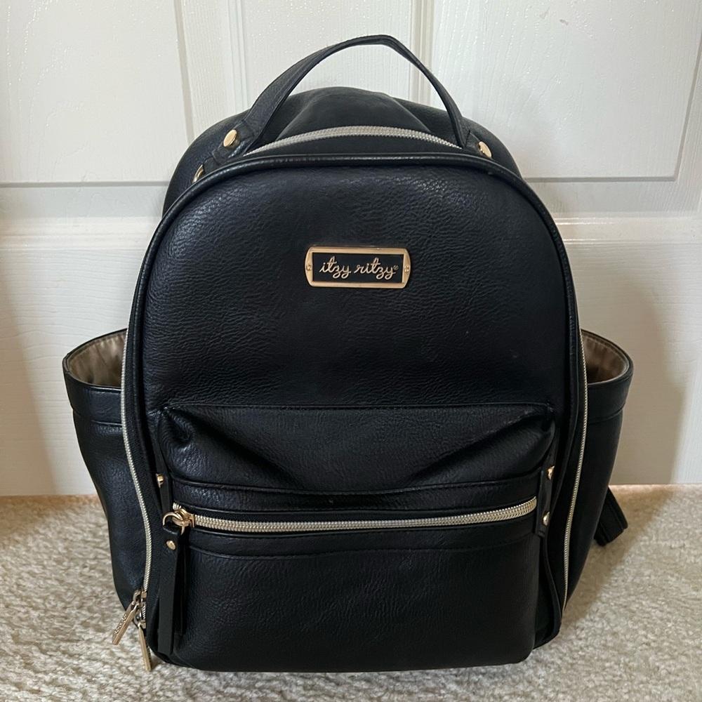 Itzy Ritzy Black Mini Diaper Bag
